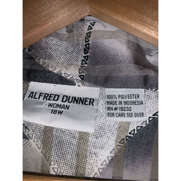 Vintage 90s abstract semi sheer oversized button-down top 18W￼ - Picture 11 of 12